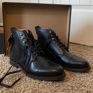 JCrew Kenton Leather Cap Toe Boot